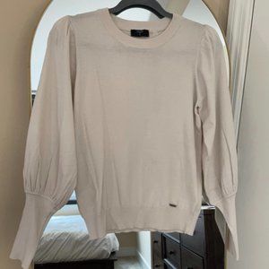 NWT Trendy Balloon Sleeve Tan Sweater